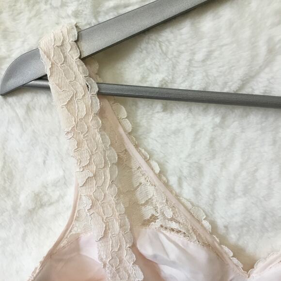 David Bridal Short Tank Lace Dress with V -Neck - Picture 9 of 16